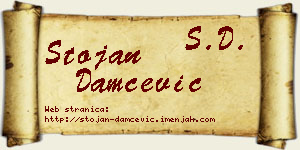 Stojan Damčević vizit kartica